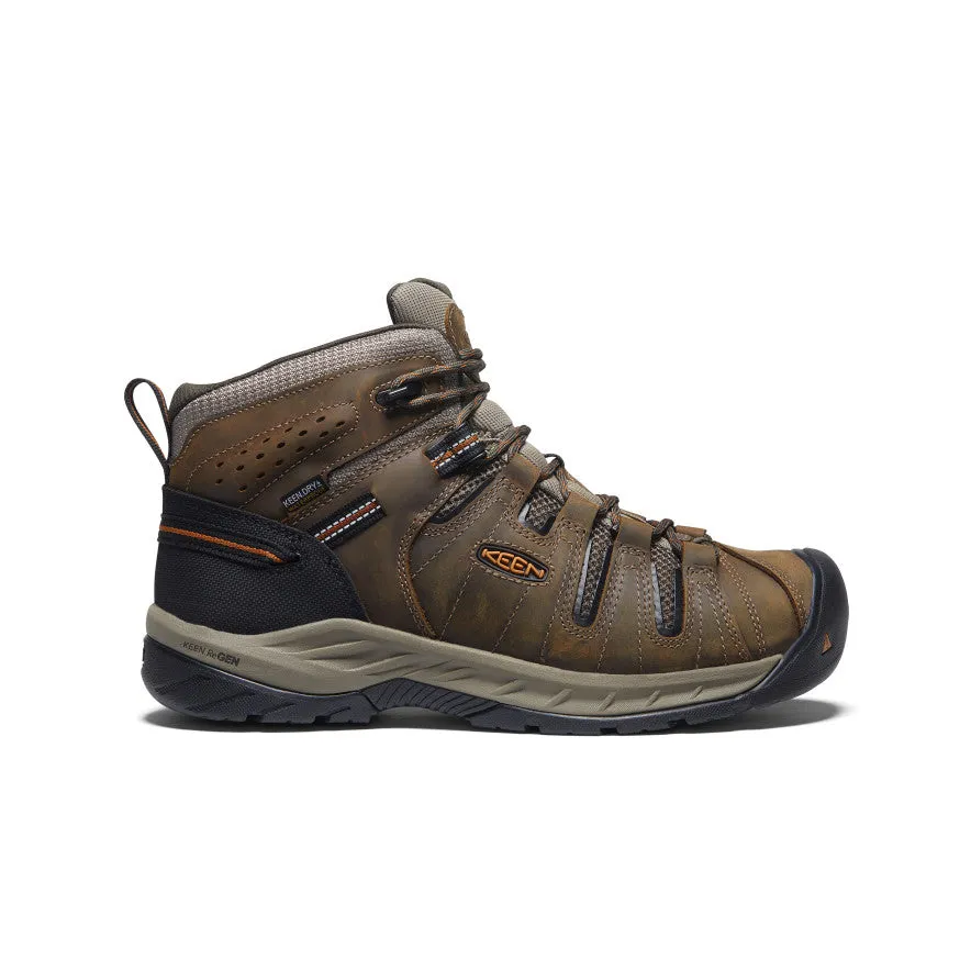 Easy Summer Style Men's Flint II Waterproof Mid (Soft Toe)  |  Black Olive/Brindle