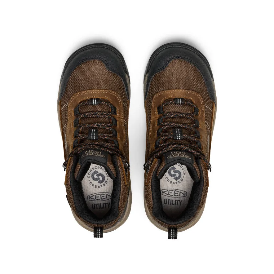 Women's Skokie Waterproof Work Boot (Soft Toe)  |  Bison/Black Free Soul Heart Glow