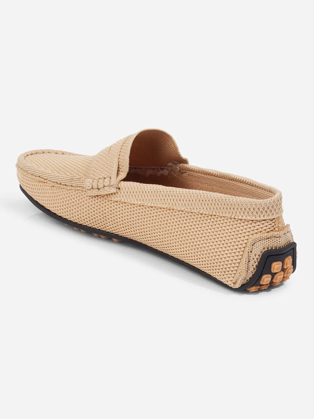 Men's Beige Moc Toe Sued Finish Casual Loafer (IX4109) Canvas Cool Scandi Clean