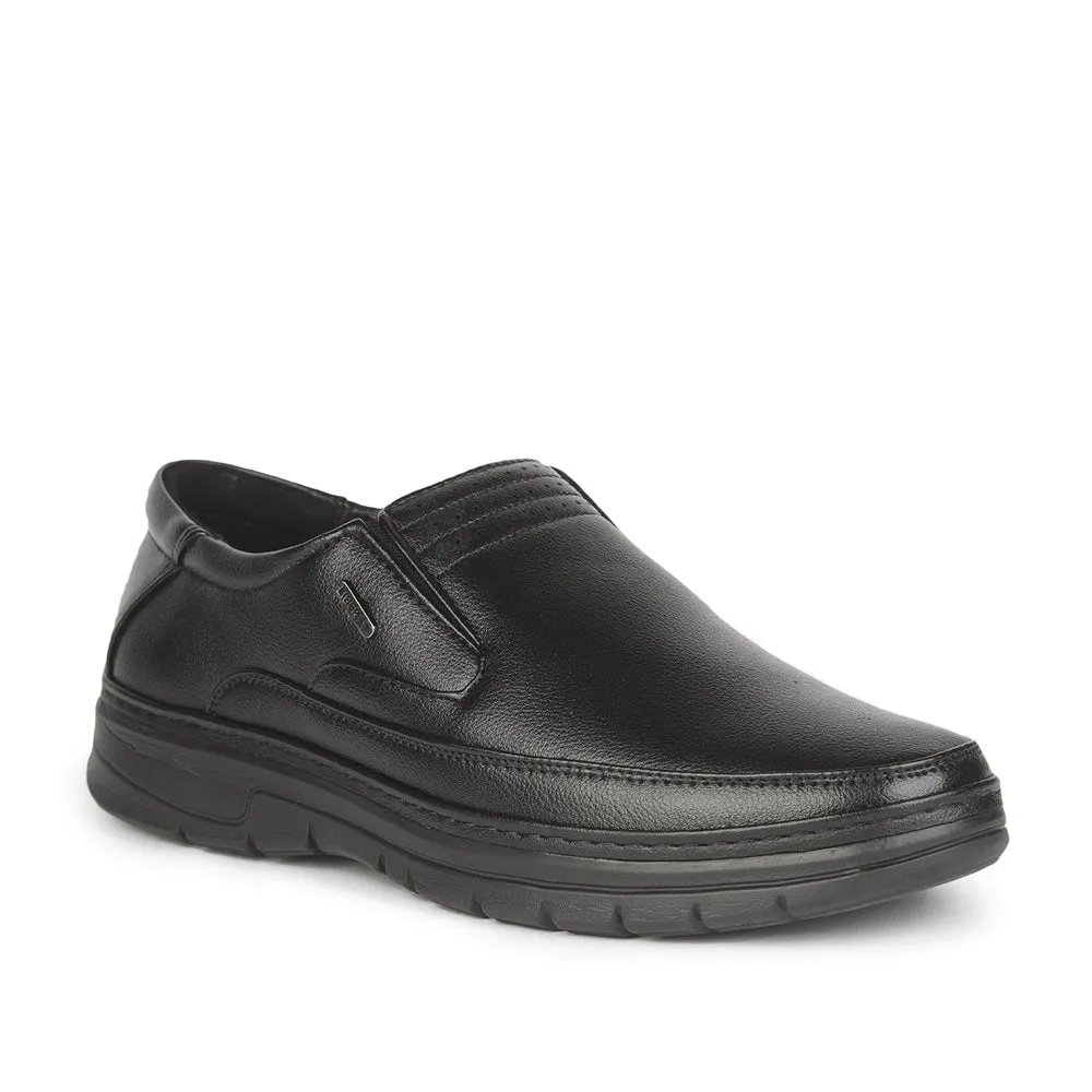 Height Aid Core Pace Fortune (Black) Formal Slip on Shoes For Men ER-34 By Liberty