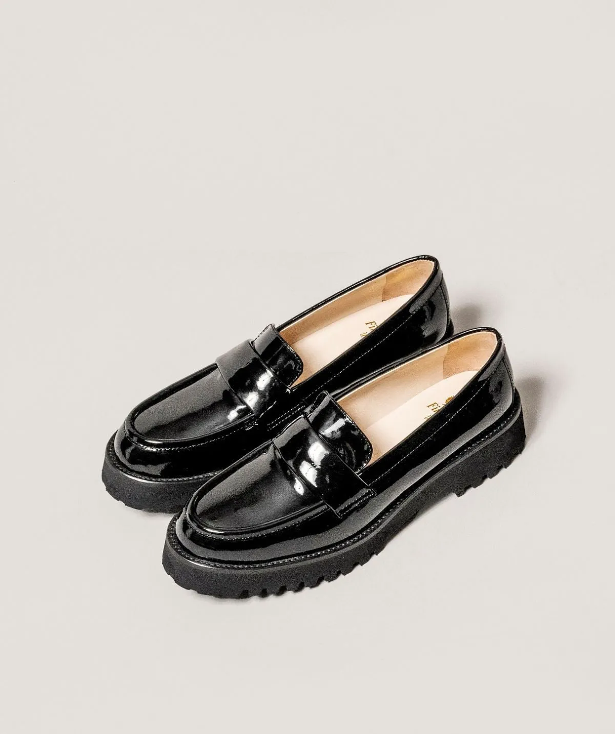 All Night Mocassins ADELE Vernis Noir
