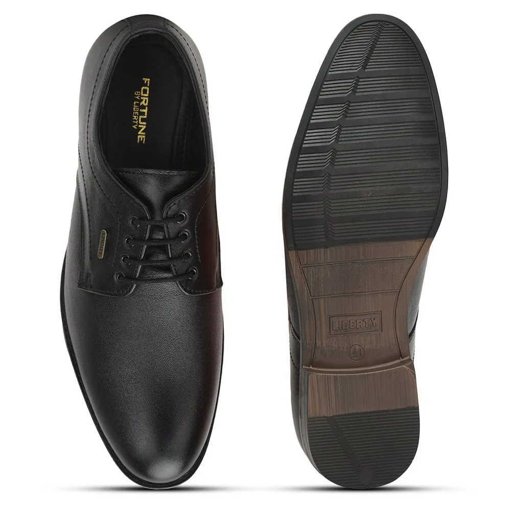 Classic Shape Fortune (Black) Formal Lace Up Derby Shoes For Men HOL-109 By Liberty