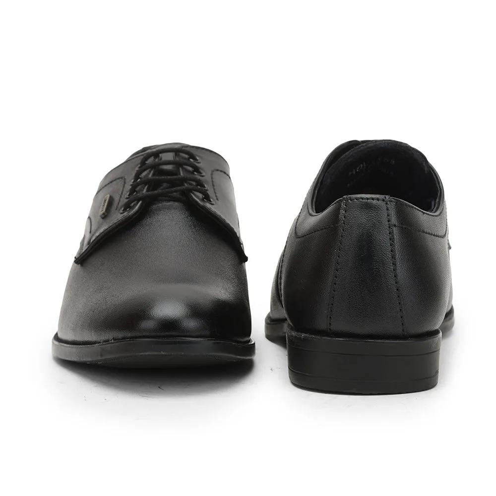Stylish Shoes Fortune (Black) Formal Lace Up Derby Shoes For Men HOL-109 By Liberty