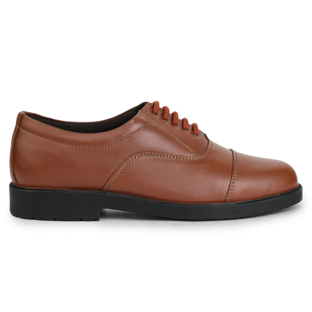Wide Ease Good Arch Support Prefect Formal Lace Up Shoes Men (TAN) 5238-219B By Liberty