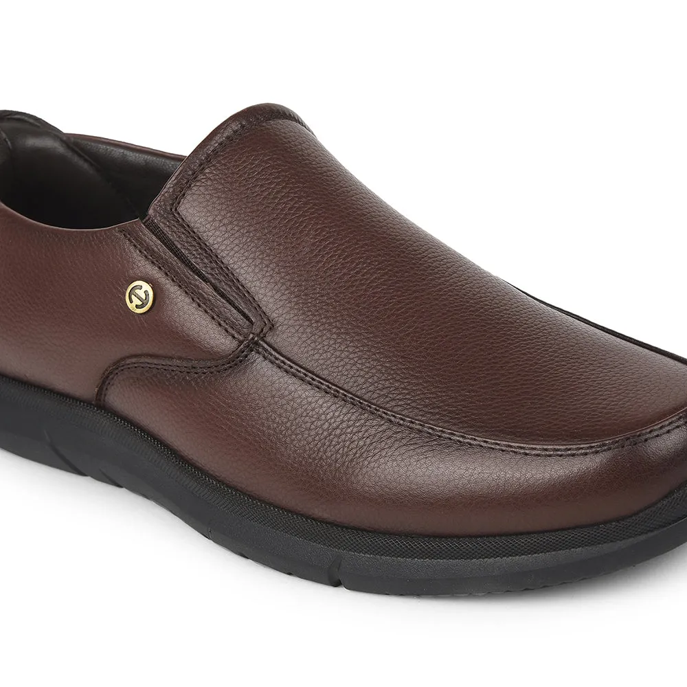 Healers Brown Formal Non Lacing Moccasins For Mens SCL-1 By Liberty Formal Wear