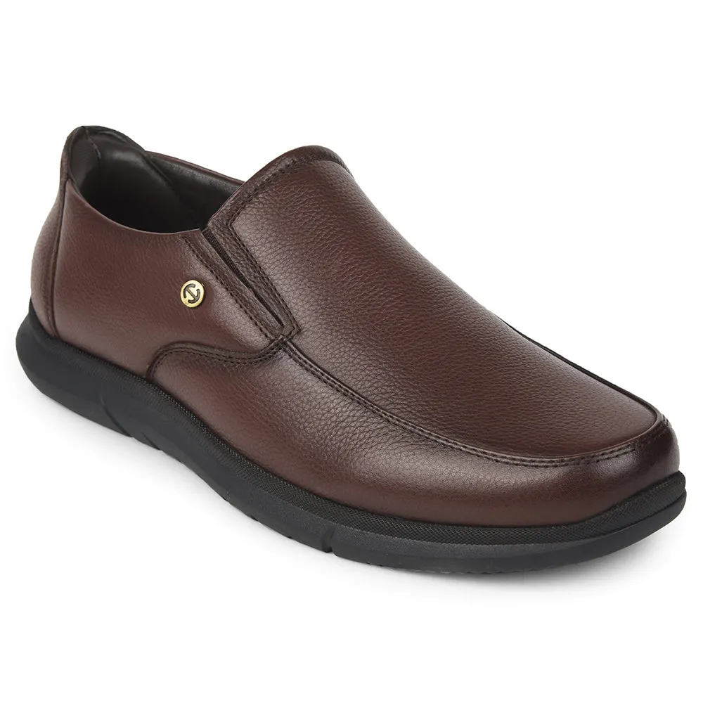 Healers Brown Formal Non Lacing Moccasins For Mens SCL-1 By Liberty Center Stage