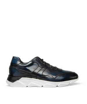 Calm Walk Reinforced heel Sneakers PAOLO Bleu Patin