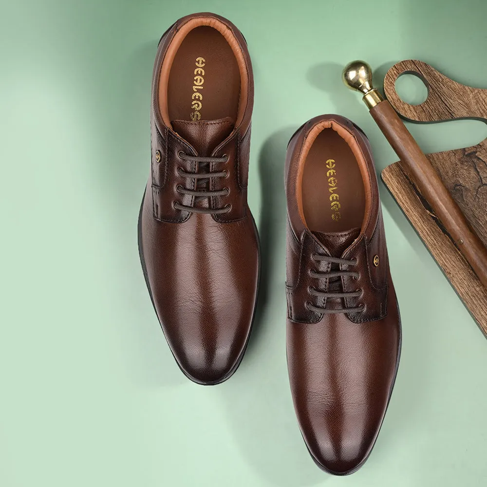 Healers By Liberty UVI-22 Formal Derby For Men - Brown Fit Perfect Stage Ready