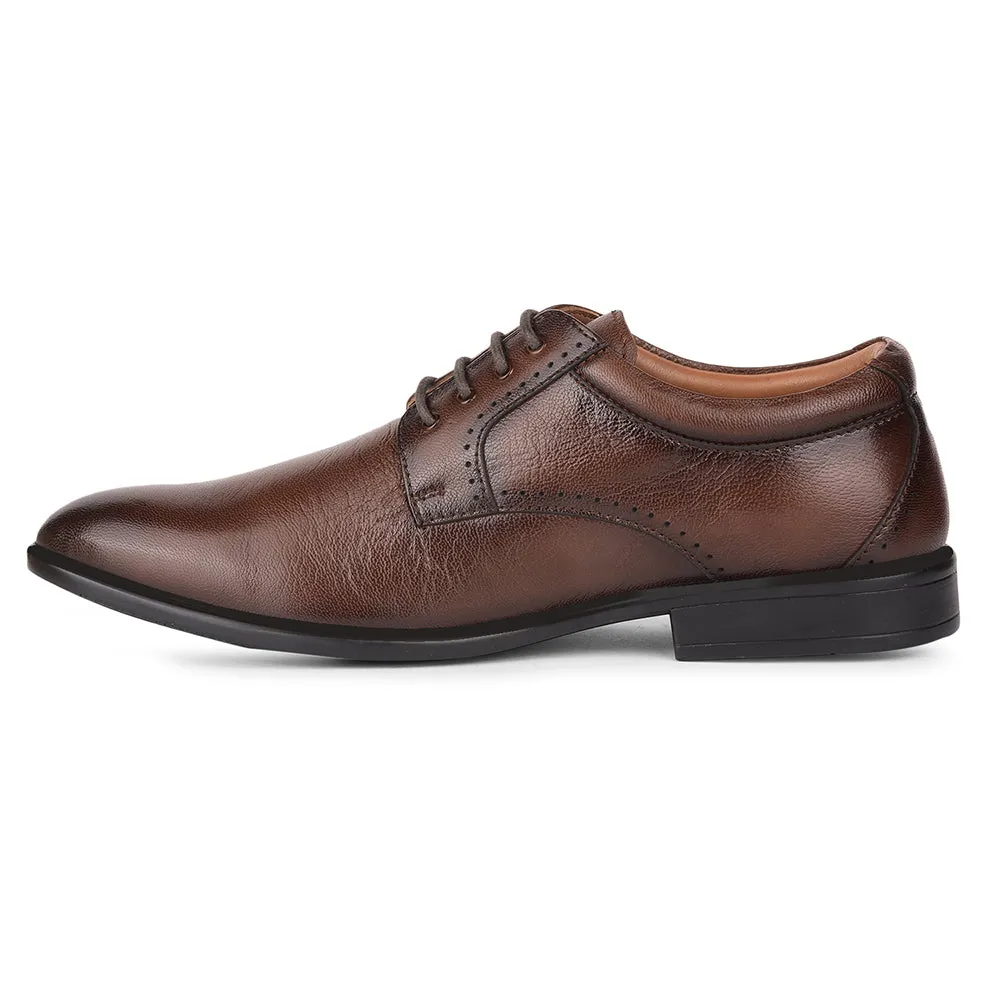 Healers By Liberty UVI-22 Formal Derby For Men - Brown Stand Firm Flex Ease