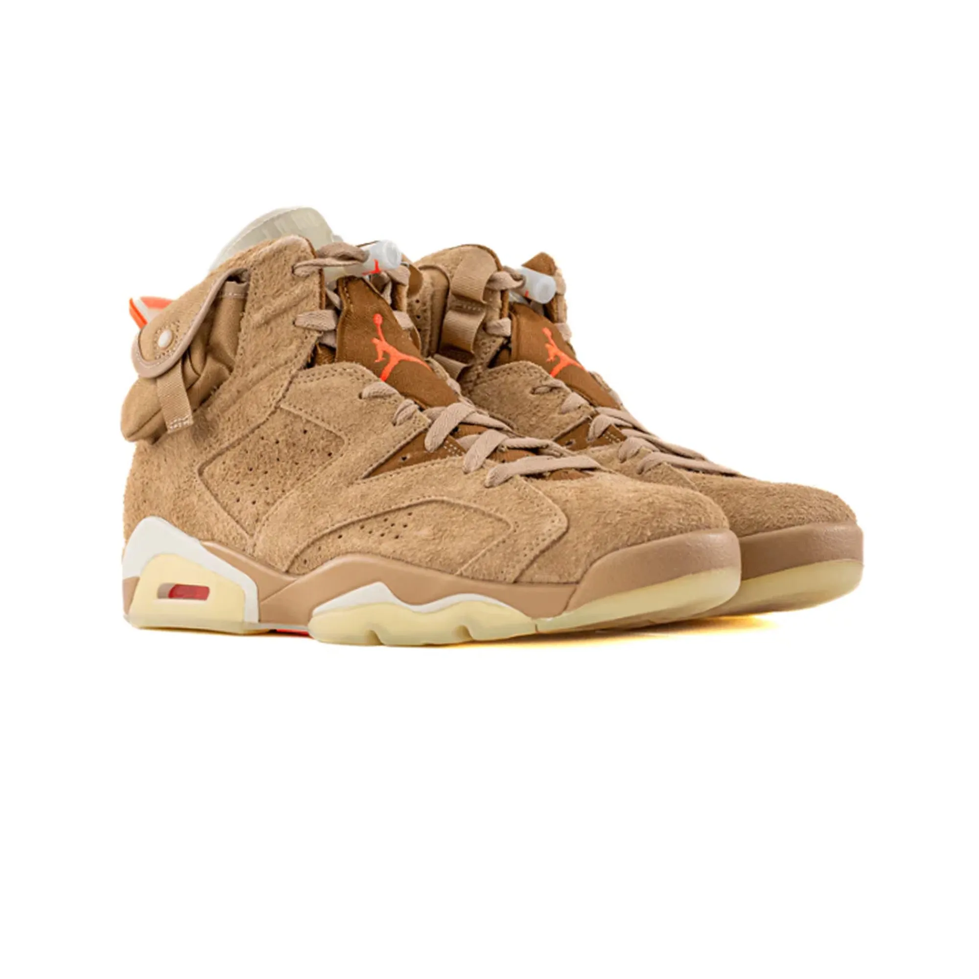 synthetic leather Non Slip Office Workers Air Jordan 6 x Travis Scott Retro 'British Khaki' (2021)