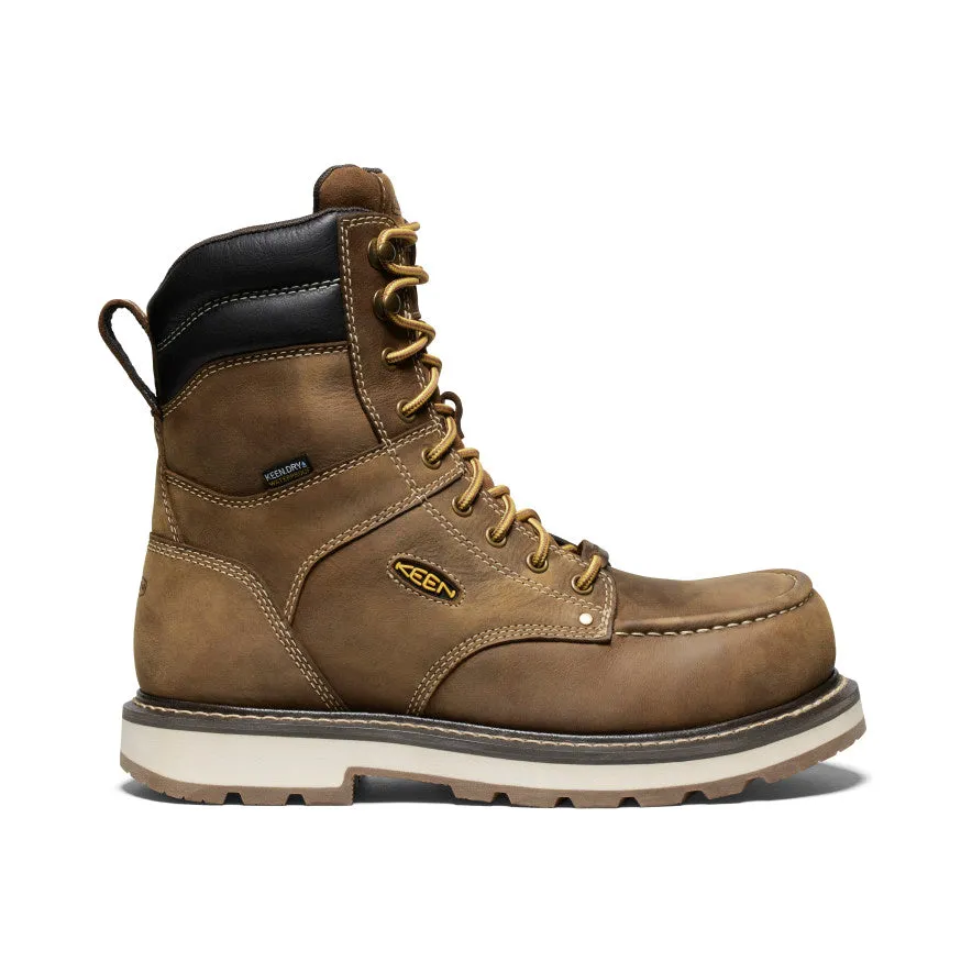 Men's Cincinnati 8" Waterproof 90 Heel Boot (Carbon Toe)  |  Belgian/Sandshell Comfortable Sockliner Comfort relaxation