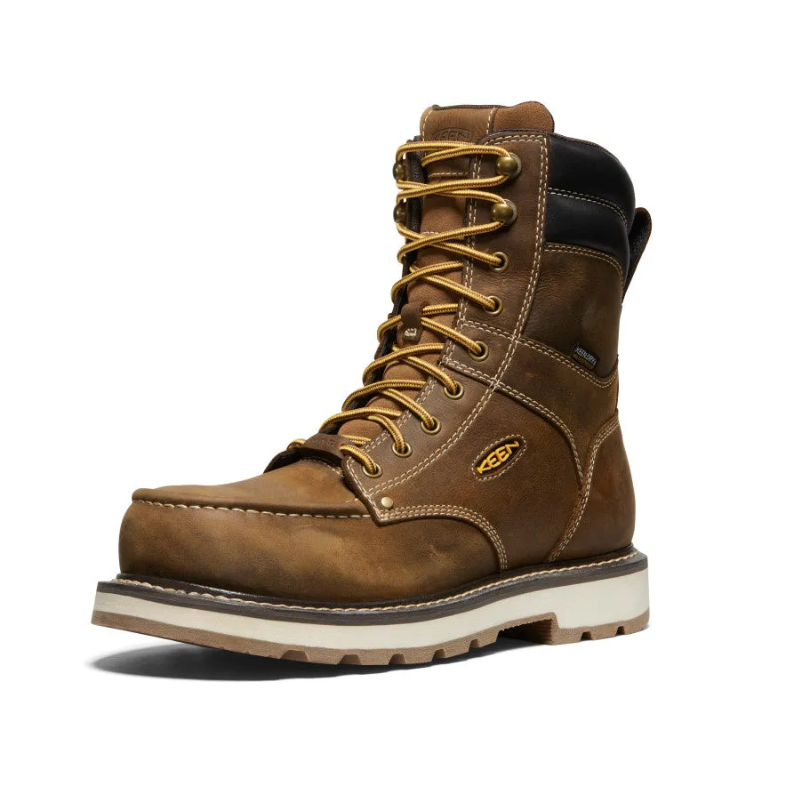 Non   Skid Men's Cincinnati 8" Waterproof 90 Heel Boot (Carbon Toe)  |  Belgian/Sandshell