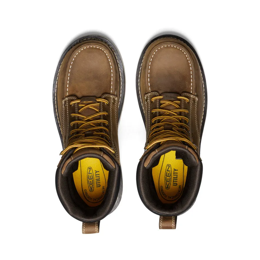Men's Cincinnati 8" Waterproof 90 Heel Boot (Carbon Toe)  |  Belgian/Sandshell Flexible Soles
