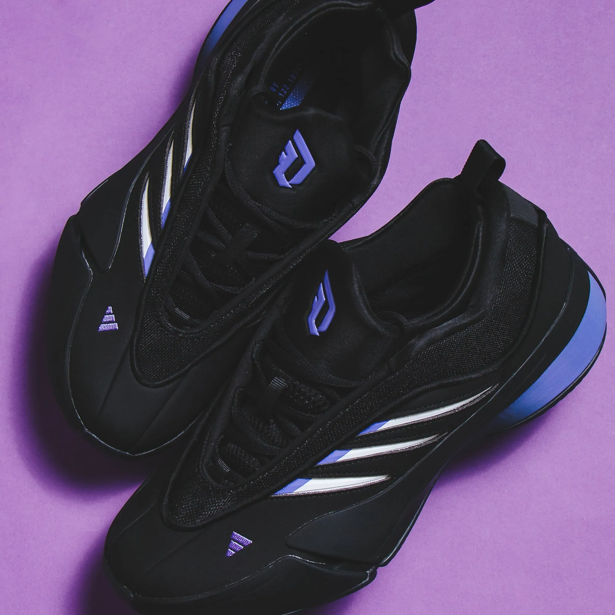 Adidas Basketball Men Dame 9 Black JI1938 Leather
