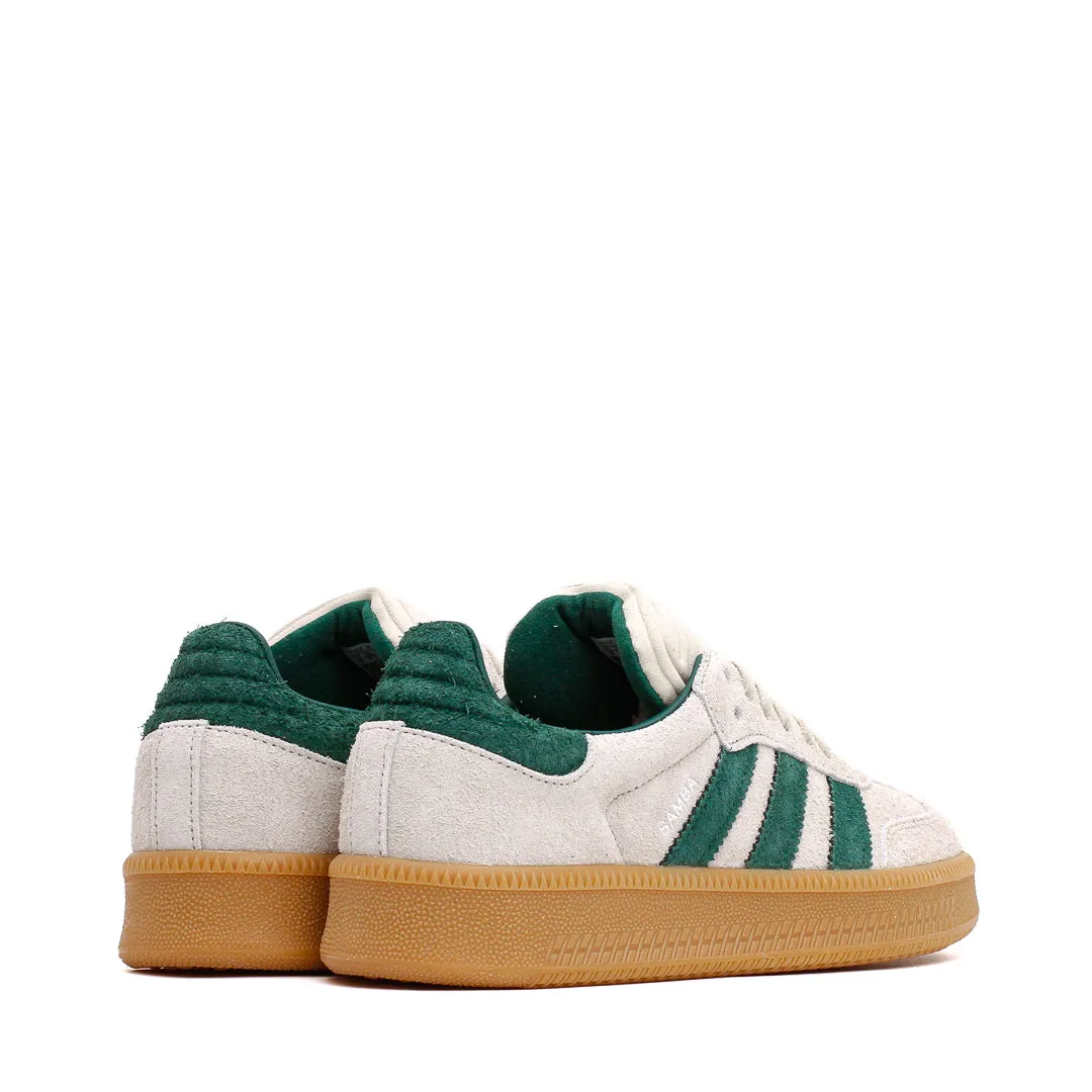 Breathable Material Adidas Men Samba XLG Putty Grey Collegiate Green JI3197