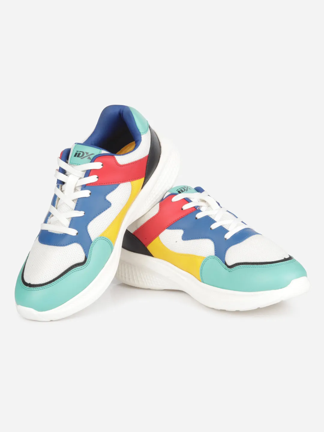 Power Moves No Friction Men's Colourblocked Lace Up Sneakers (IX7136)