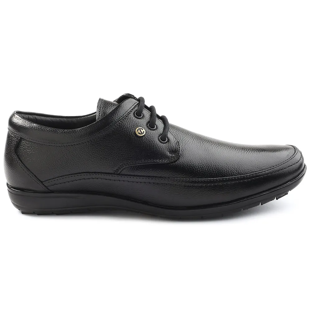 Euro Cut Healers Black Formal Lacing Derby Shoes For Men HA1-12 By Liberty