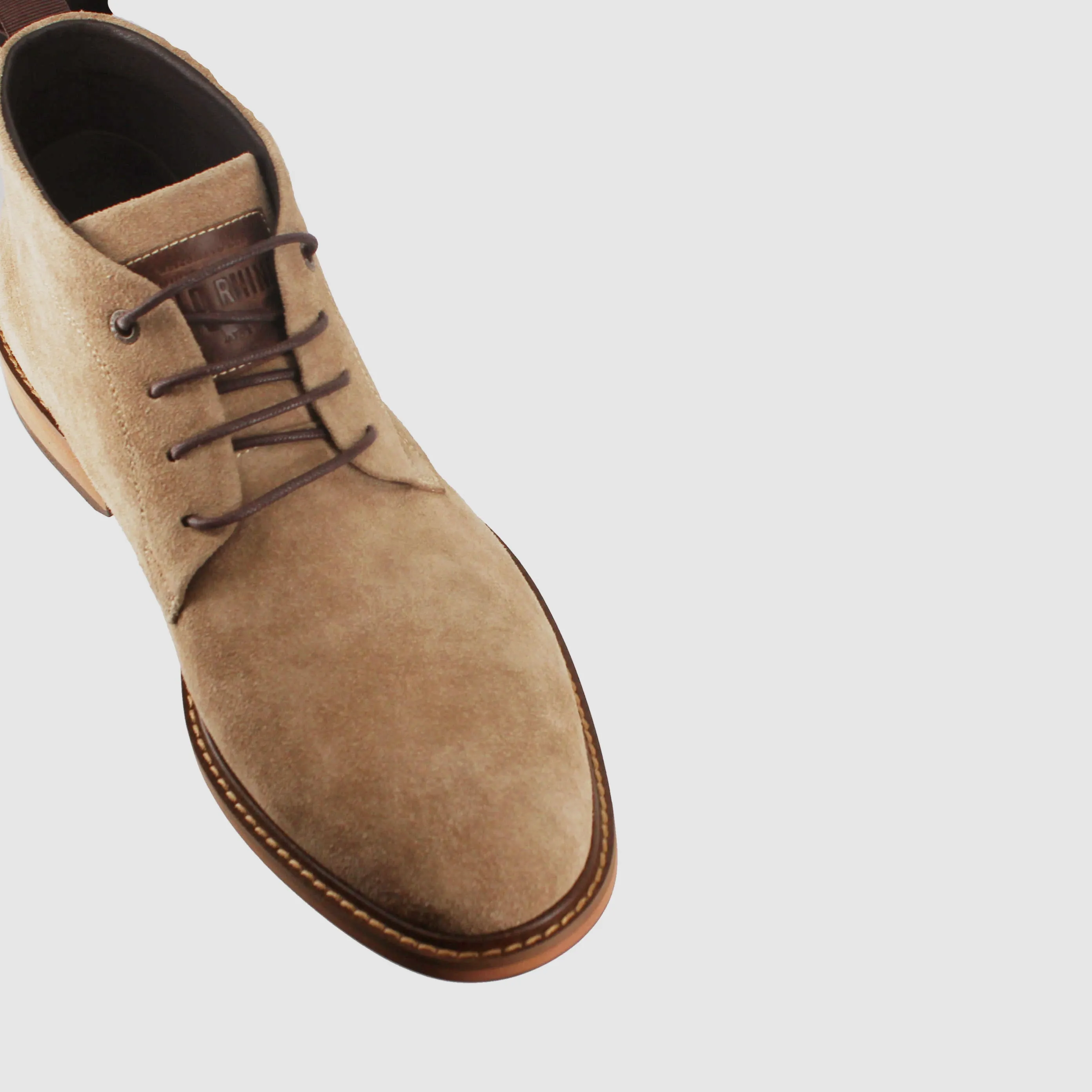 Clapton Lace Up Boots Beige Suede Color Pop