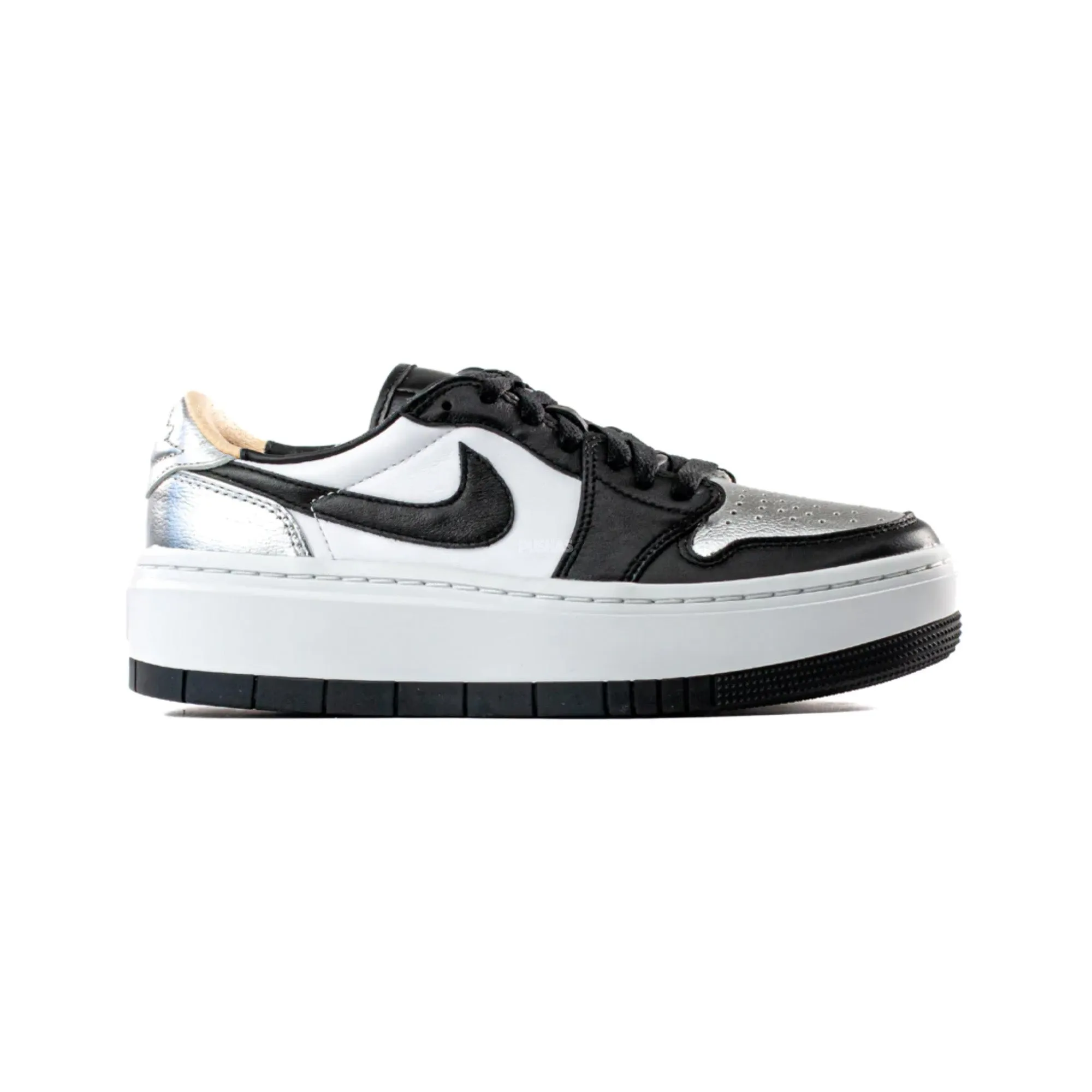 Air Jordan 1 Low LV8 Elevate 'Silver Toe' W (2022) Stretch Fabric Work Commute Street Edge