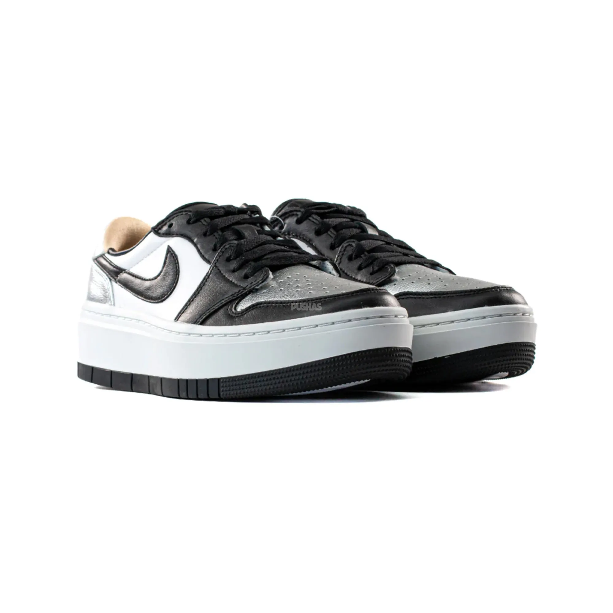 Durable outsole Stage Pop Air Jordan 1 Low LV8 Elevate 'Silver Toe' W (2022)