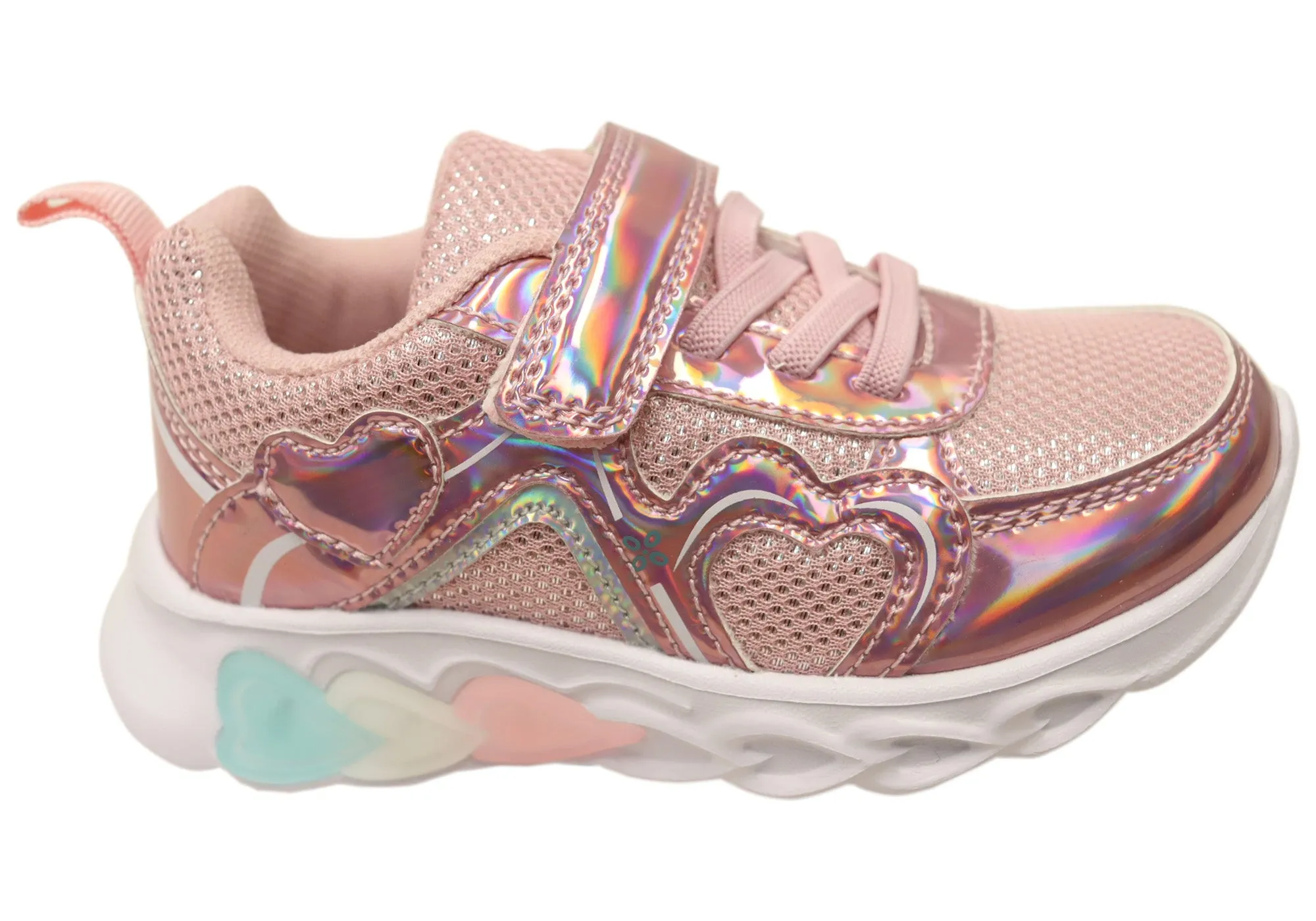 Comfort Fit Koala Lights Blaze Comfortable Girls Kids Light Up Shoes