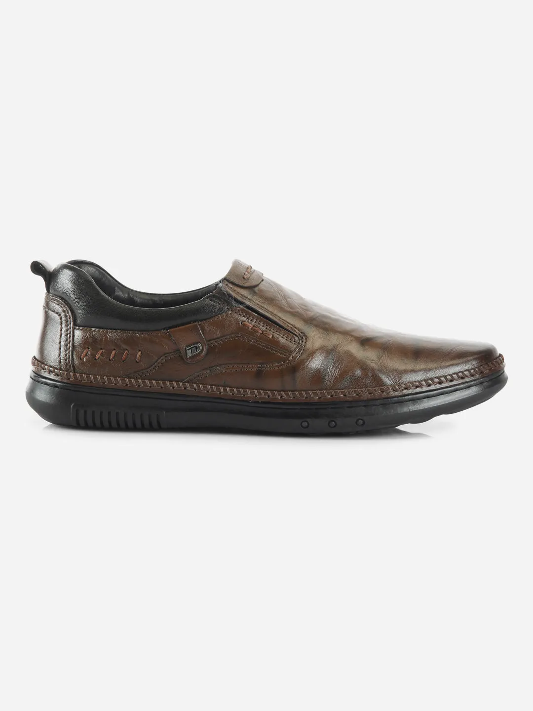 Men's Brown Dual Tone Comfort Slip On (ID1113) Cold Tone