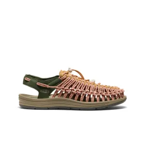 Sock Like Flexible Grooves Men's UNEEK Sneaker  |  Oak Buff/Bronze Green