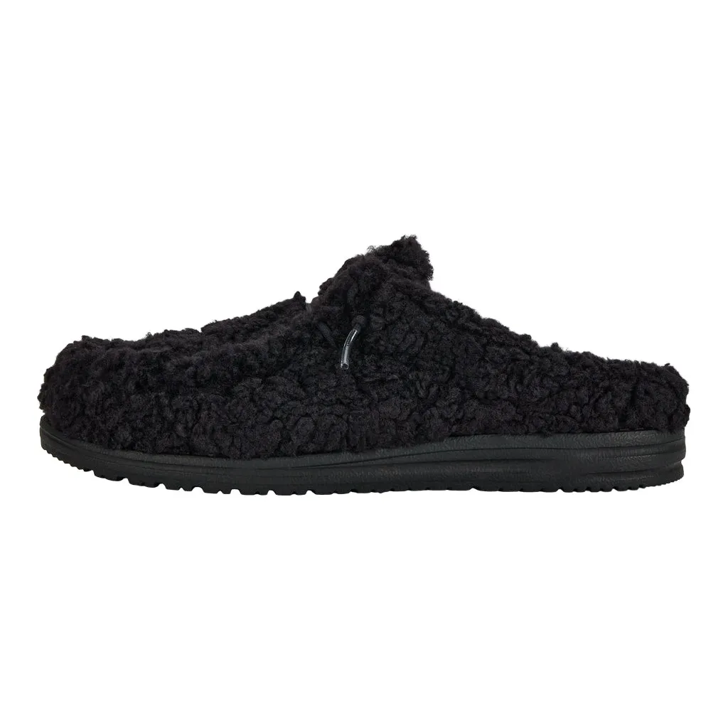 Play Hard Wally Slipper - Cozy Black/Black