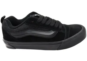 Durable Construction Vans Knu Skool Unisex Comfortable Lace Up Sneakers Black Black