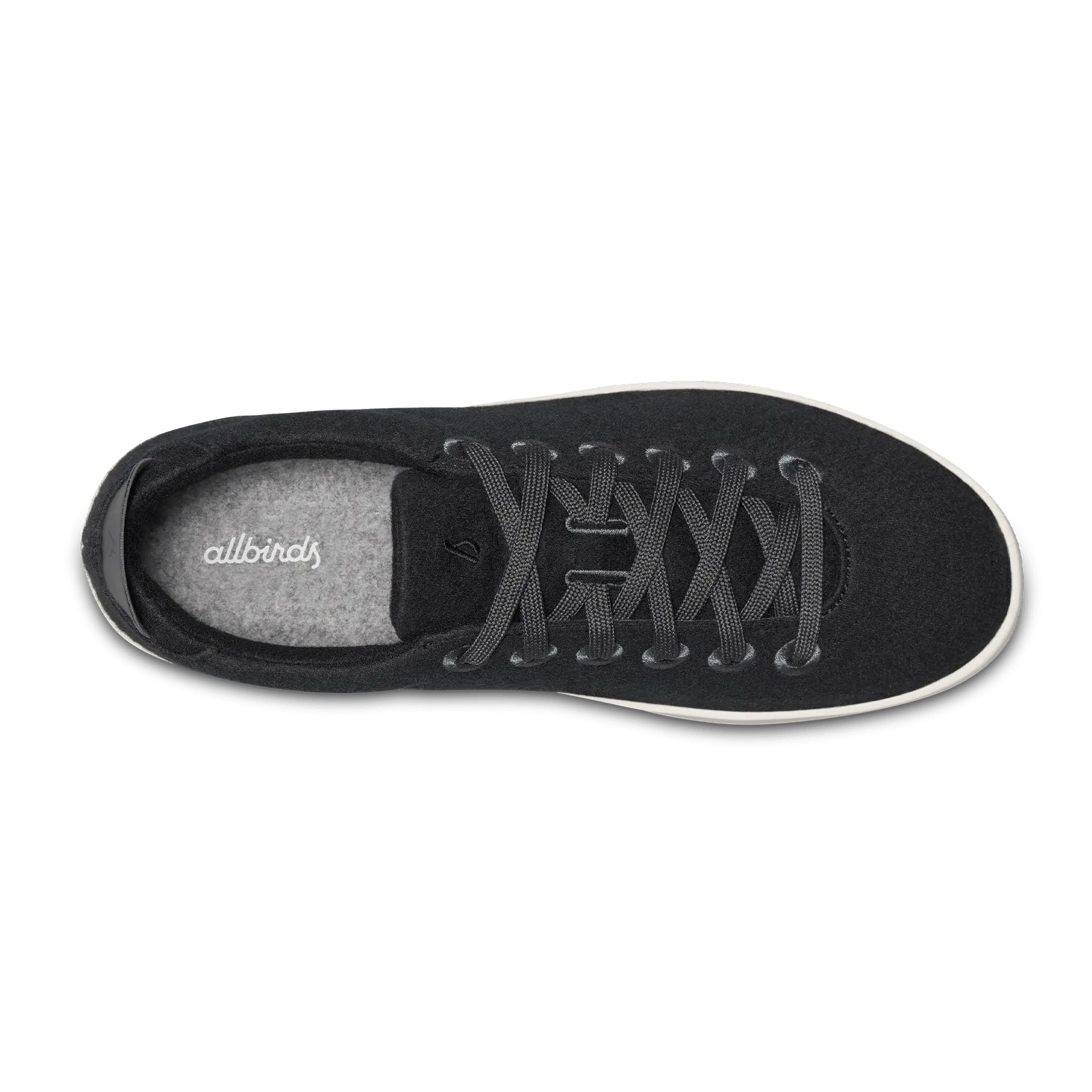 Subtle Texture Timeless lining Women's Wool Piper - True Black (White Sole)