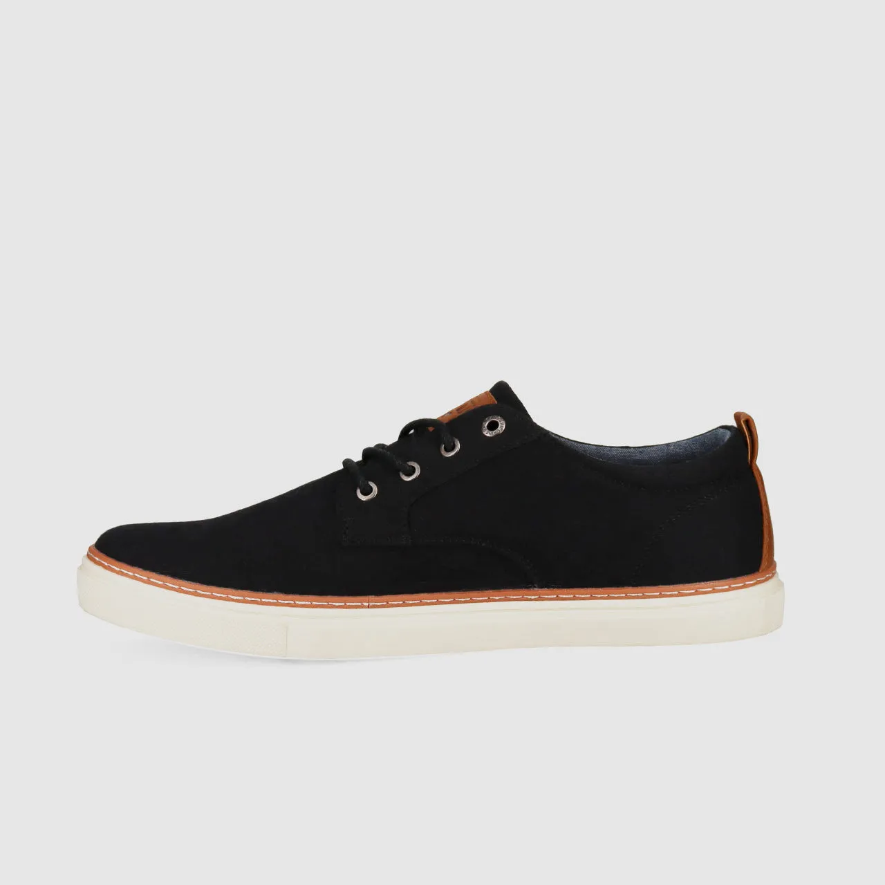 Anti slip technology Canvas Upper synthetic material Brad Casual Shoes Black