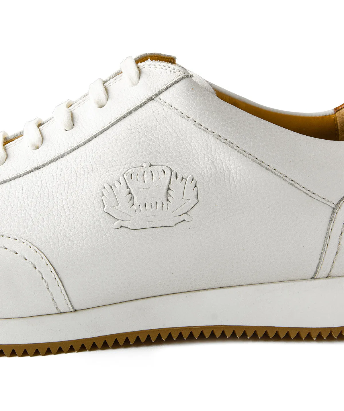 Formal Sharp Sneakers CAMERON Grain Blanc