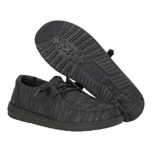 White Clean Wendy Heathered Stretch - Midnight