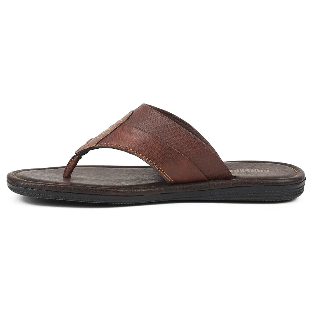 Refined Detail Full Hide Coolers Tan Casual Slipper For Mens AOL-13 By Liberty