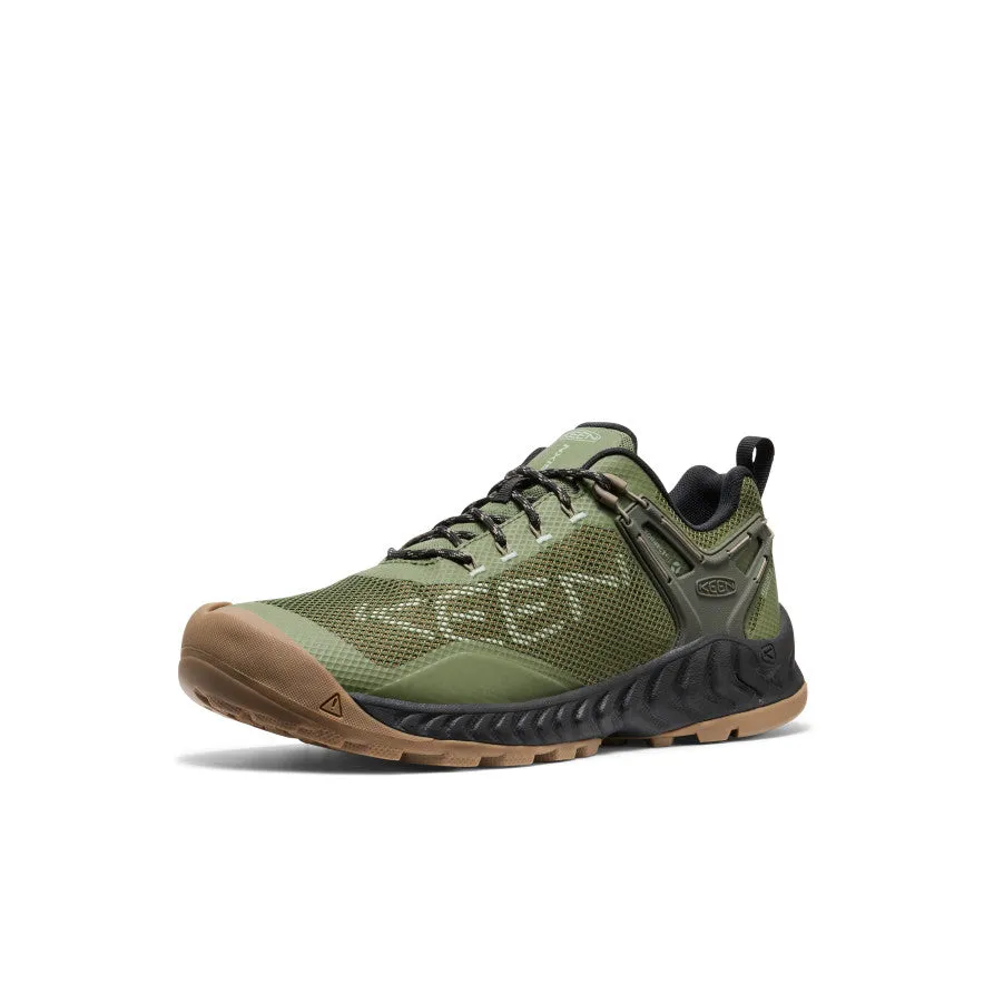 Clean Step Wave Flow Men's NXIS EVO Waterproof Shoe  |  Bronze Green/Brindle