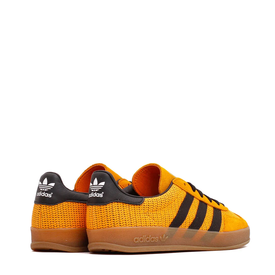 Adidas Men Gazelle Indoor Equipment Orange Black IH4770 Breathable Beach Walk Black Edge