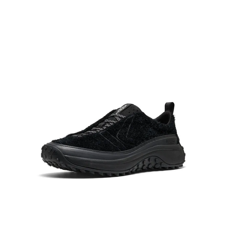 Micro Perforated Vamp Simple Match Men's KS Mino Sneaker  |  Black/Black