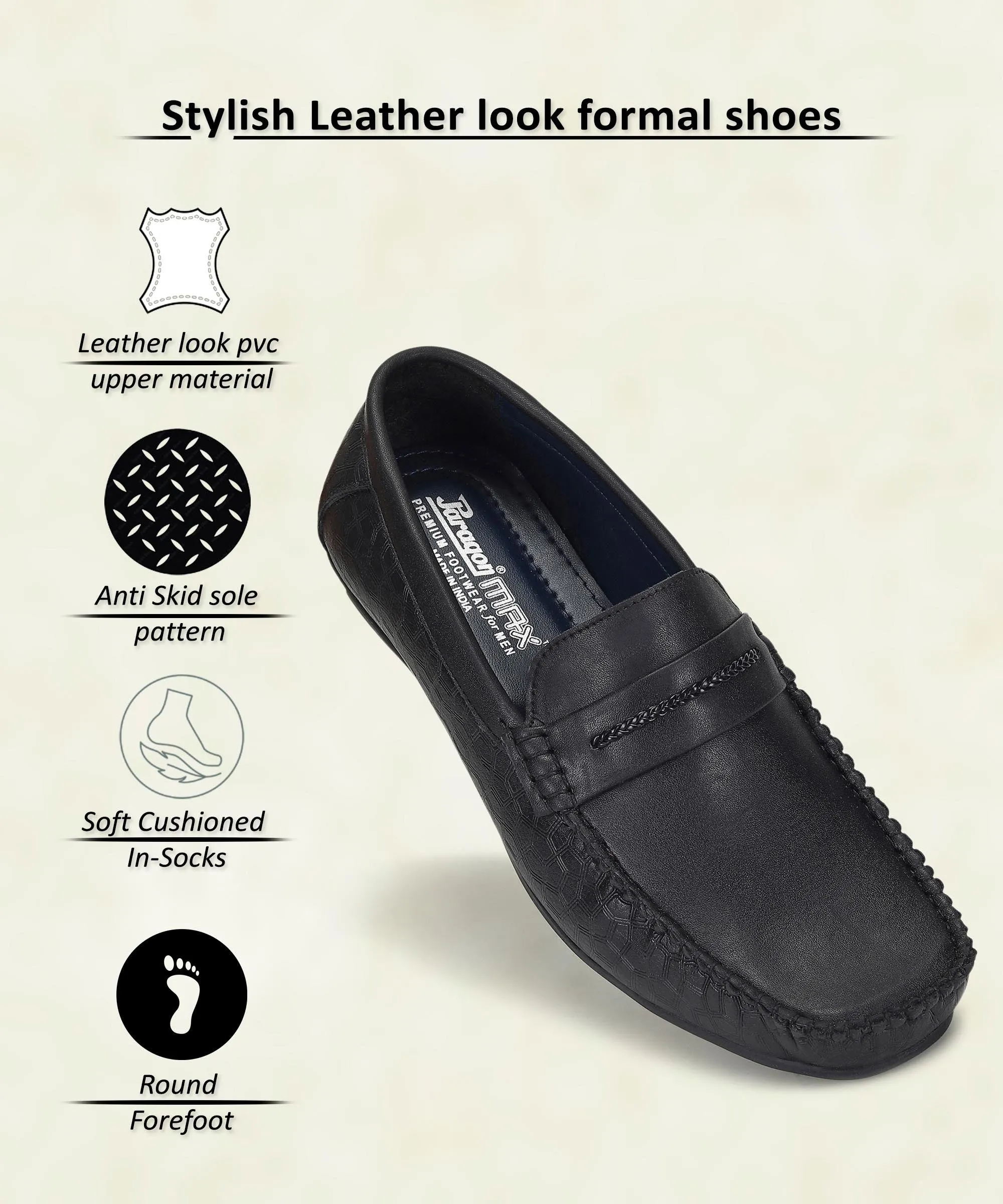 Lean Design Chic Form Paragon K11237G Men Loafers | Stylish Walking Outdoor Shoes | Daily & Occasion Wear | Smart & Trendy | Comfortable Cushioned Soles