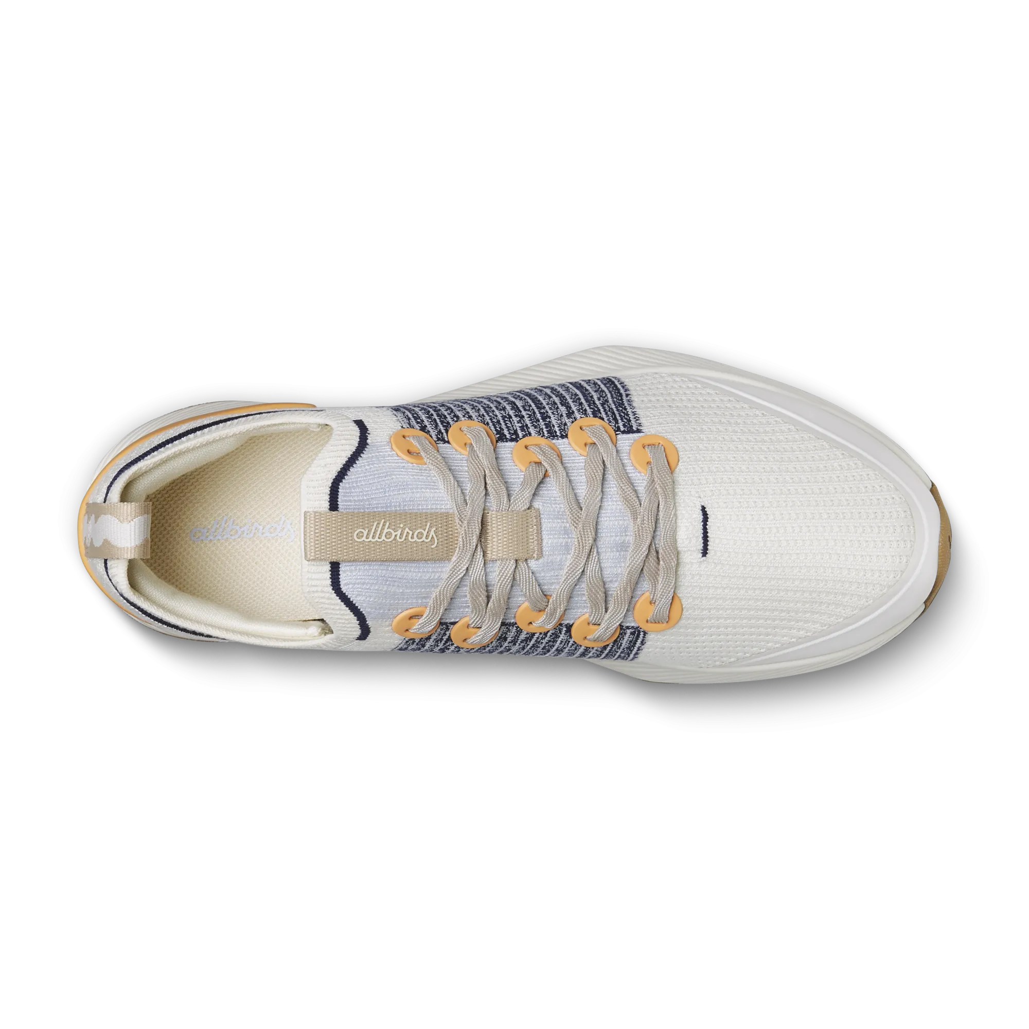 Women's Tree Gliders - Natural White/Hanami Orange (Twilight White Sole) Perforated Airflow Zones Hyper Responsive Cushioning