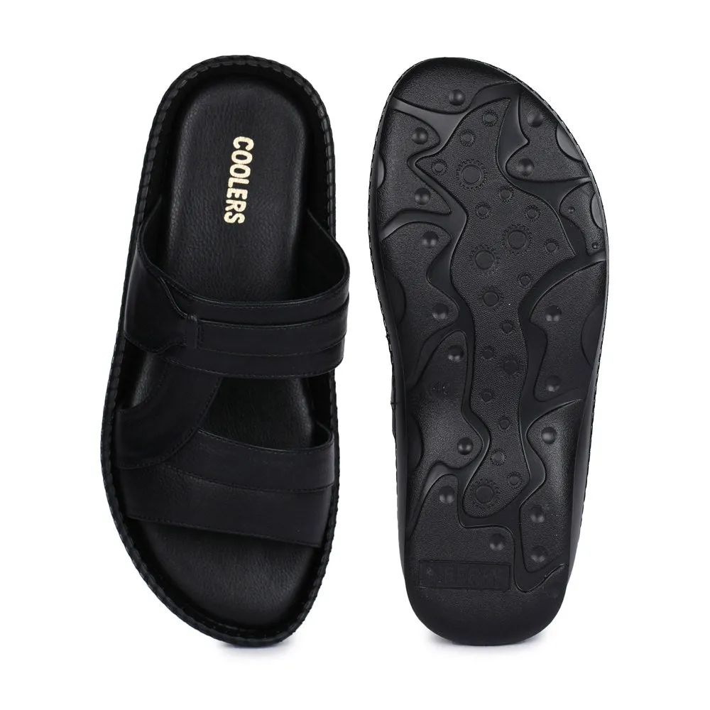 Coolers Casual (Black) Slippers For Men K2-01 By Liberty Chic Cool Stone Gray