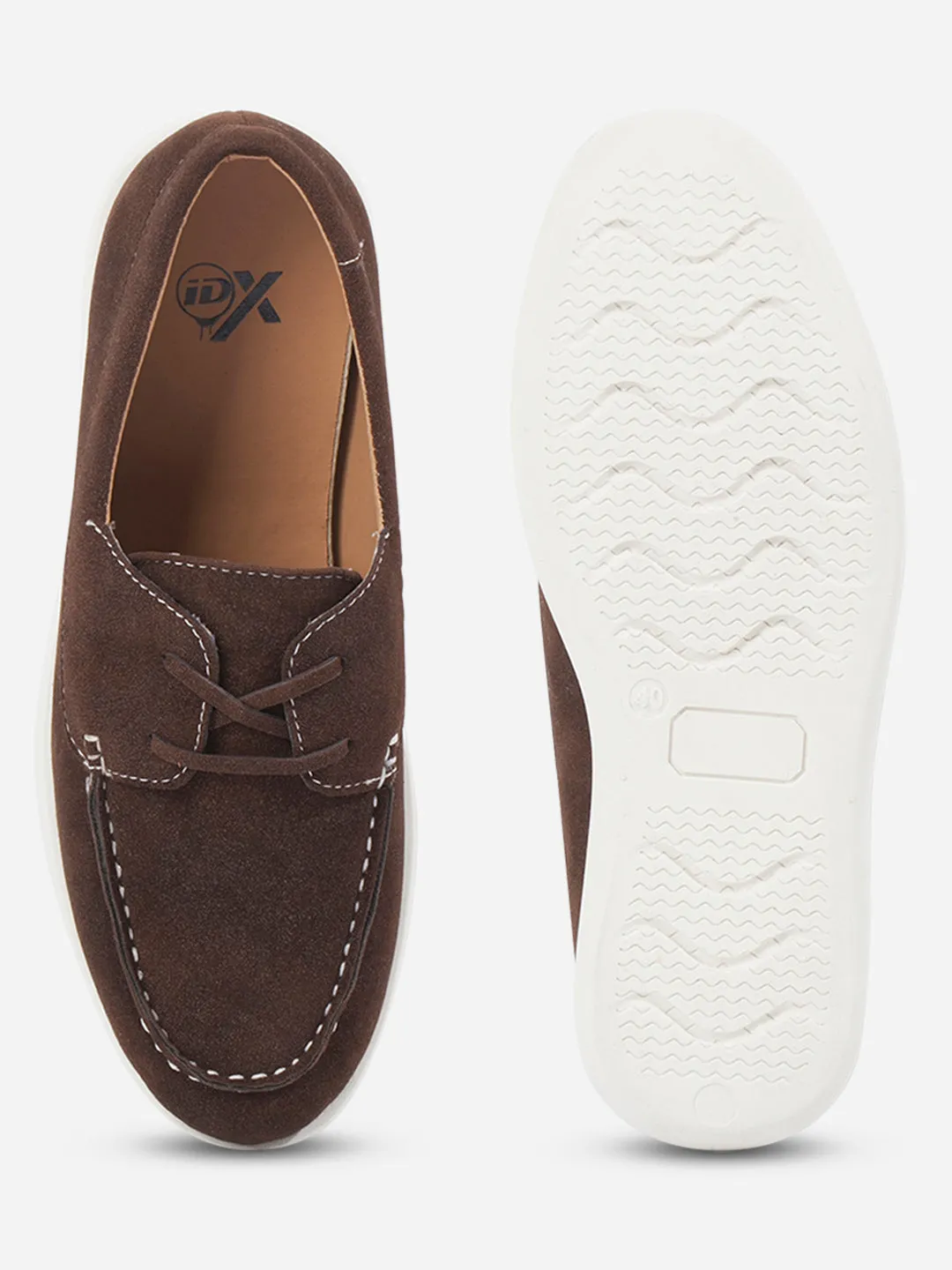 Soul Walk Men's Brown Suede Finish Casual Lace Up (IX2151)