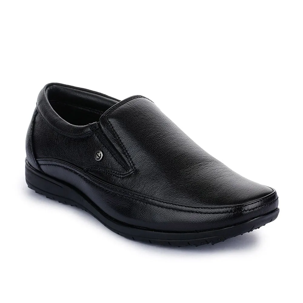 Healers Black Formal Non Lacing Shoes For Men HA1-11 By Liberty Evening Mode Fit Perfect