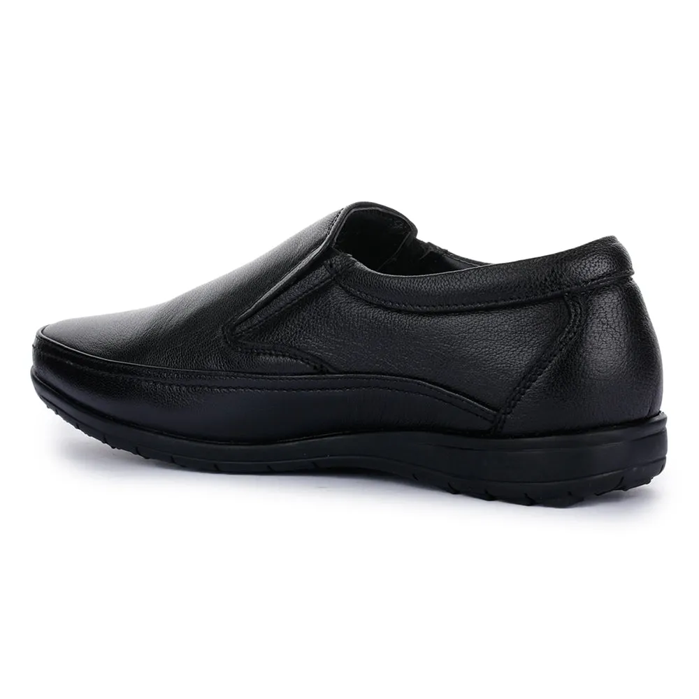 Healers Black Formal Non Lacing Shoes For Men HA1-11 By Liberty Strong Shade