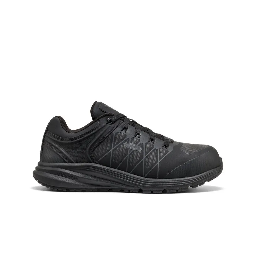 Slip Fit Comfortable Wear Men's Vista Energy XT Work Sneaker INT MET (Carbon Toe)  |  Black/Magnet