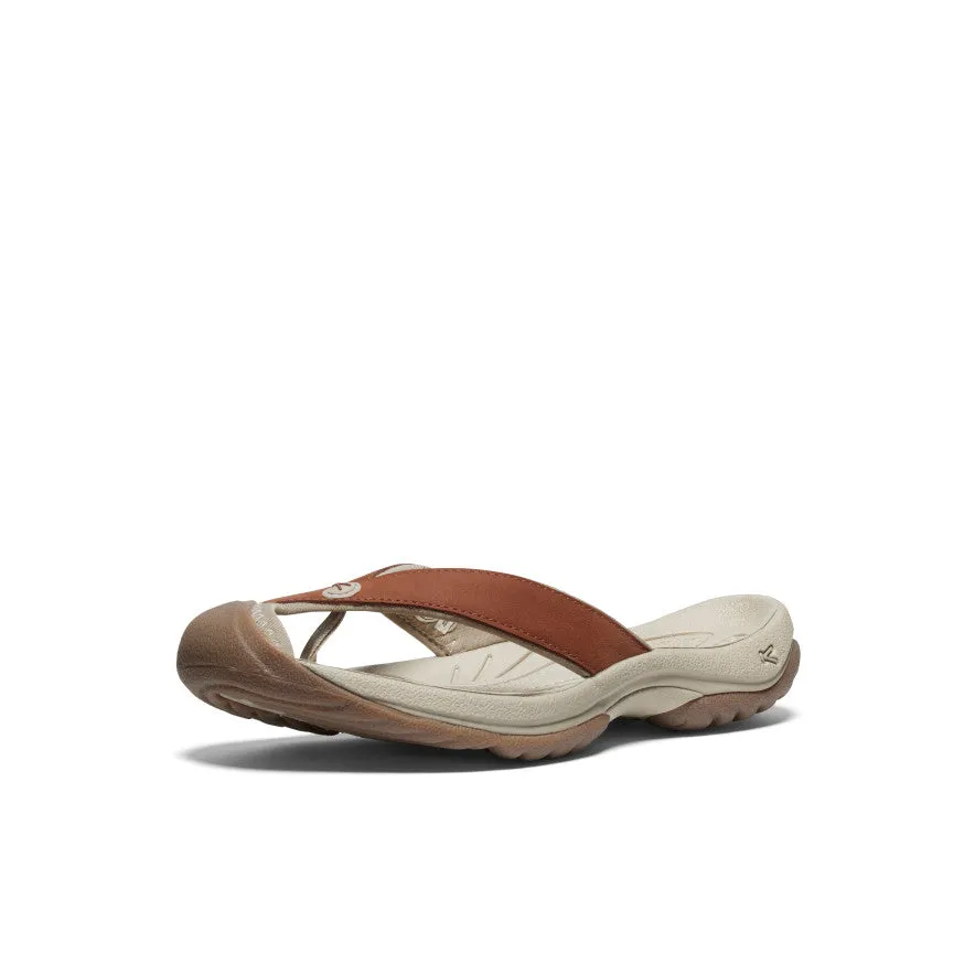 Women's Waimea Leather Flip-Flop  |  Sorrel Horse/Plaza Taupe Torque Control Plate