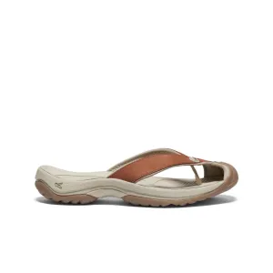 Road Tested Street Inspired Women's Waimea Leather Flip-Flop  |  Sorrel Horse/Plaza Taupe