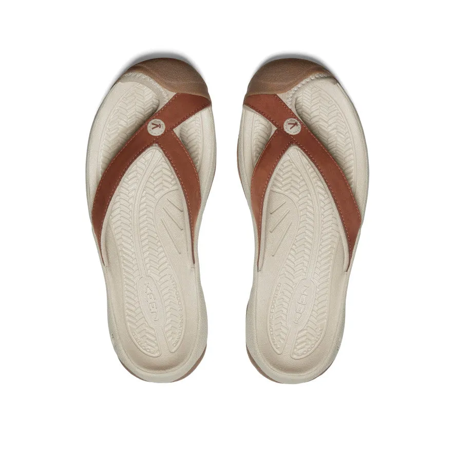 Women's Waimea Leather Flip-Flop  |  Sorrel Horse/Plaza Taupe Wear resistant