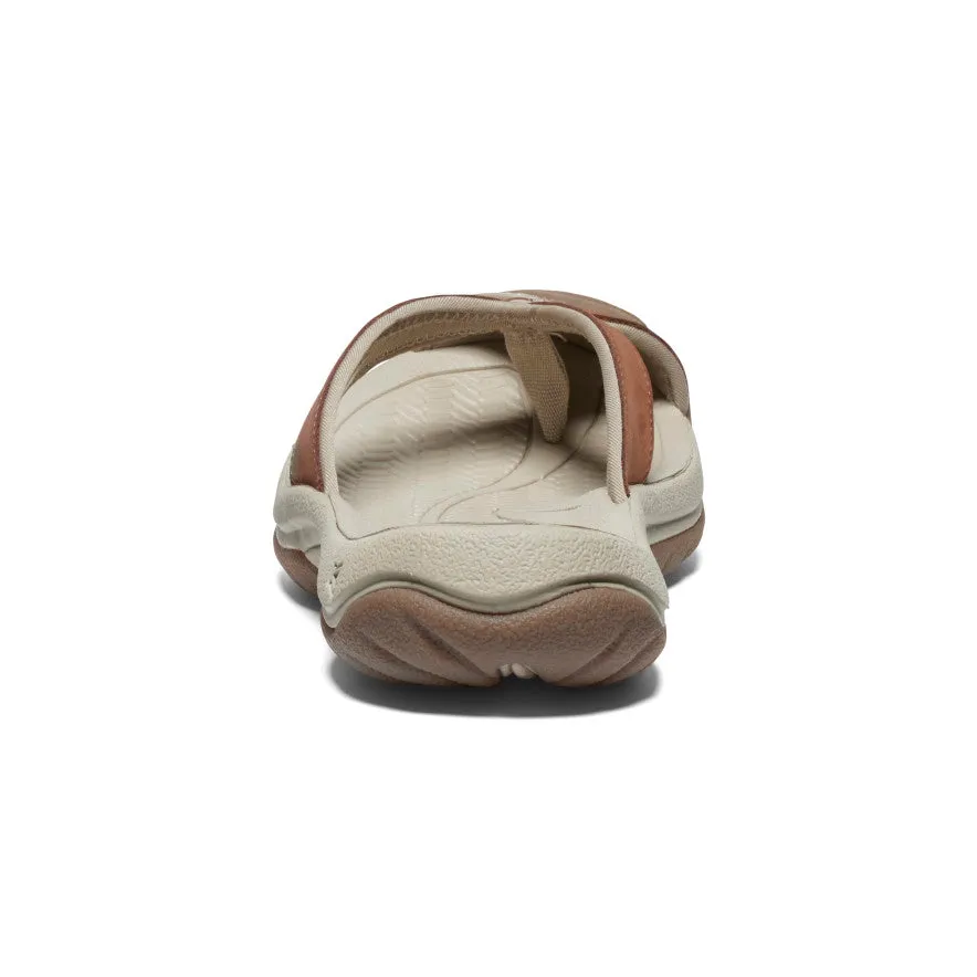 MoistureWicking Enhanced grip Women's Waimea Leather Flip-Flop  |  Sorrel Horse/Plaza Taupe