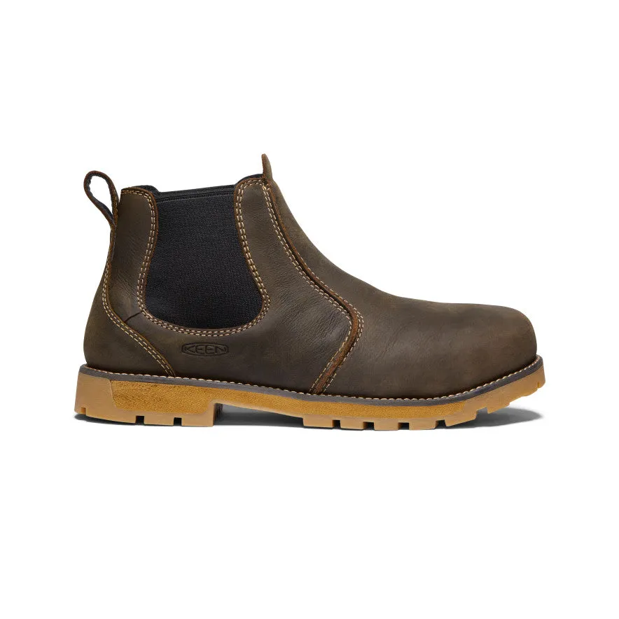 Cozy Slippers Flexible Strap Men's Seattle Romeo (Aluminum Toe)  |  Cascade Brown/Gum