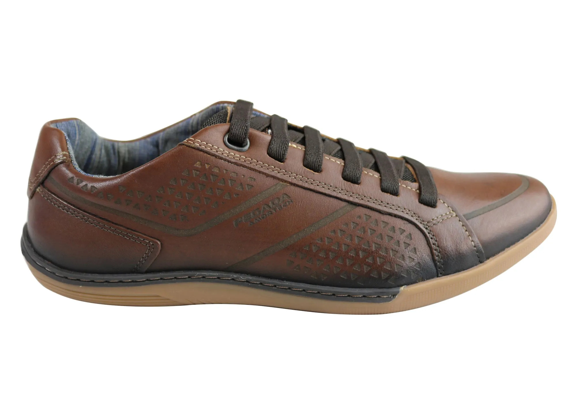 Quick Fit Pegada Hank Mens Leather Slip On Comfort Casual Shoes Made In Brazil